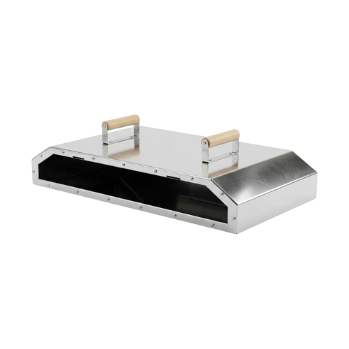 The Double braai pizza oven, angled left