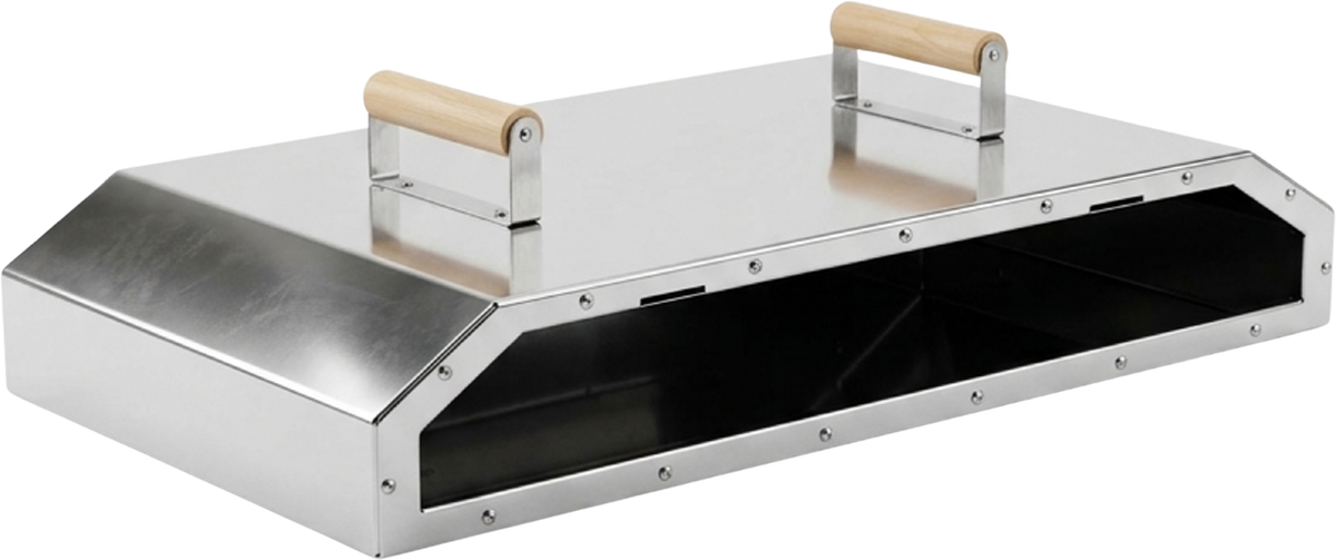 The Double braai pizza oven, angle right