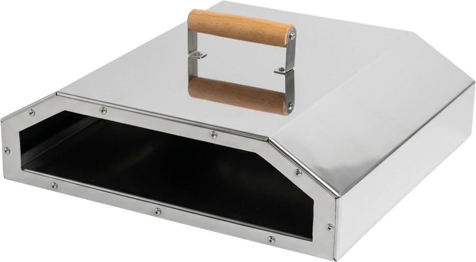 The Single braai pizza oven, angle left