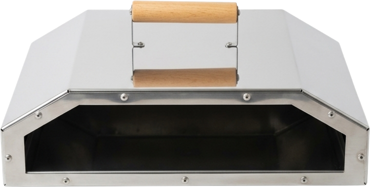 The Single braai pizza oven, front
